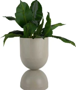 Cache pot en métal réversible Tonar (Gris - L)