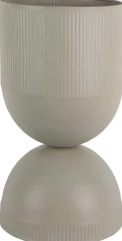 Cache pot en métal réversible Tonar (Gris - L)