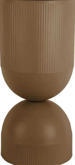 Cache pot en métal réversible Tonar (Marron - XL)