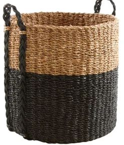 Cache-pot ronds en jonc de mer (Lot de 3)