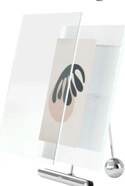 Cadre photo en verre strié Flute (Chrome)