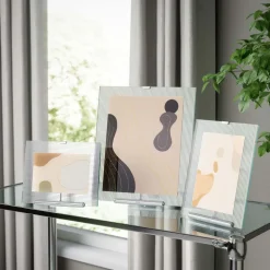 Cadre photo en verre strié Flute (Chrome)