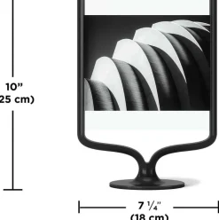 Cadre photo rotatif en aluminium Wishbone (Noir)