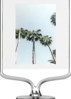 Cadre photo rotatif en aluminium Wishbone (Chrome)