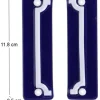 Cadre pour numéro de maison en fer émaillé (Lot de 2)