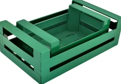 Cagette en métal coloré (Lot de 2) (Vert tamegroute)