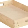 Caisse en bois de rangement (40 x 30 x 7 cm)