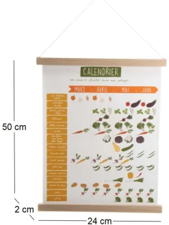 Calendrier spécial semis Kakemono 24 x 50 cm