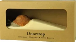 Cale-porte en bois sculpté à la main Animal (Escargot de Bourgogne)