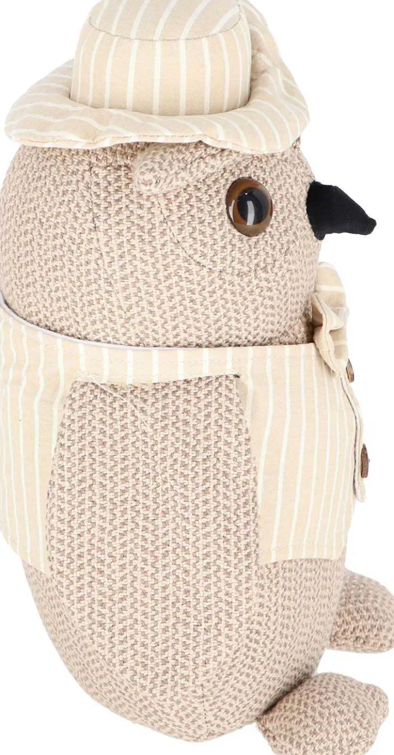 Cale-porte en tissu animal habillé (Chouette)