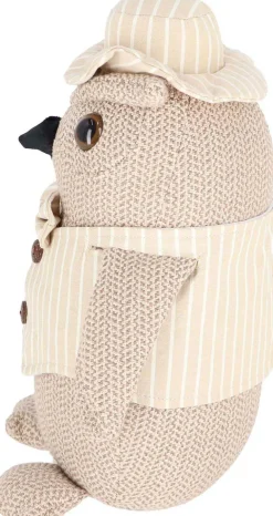 Cale-porte en tissu animal habillé (Chouette)
