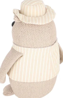 Cale-porte en tissu animal habillé (Chouette)