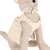 Cale-porte en tissu animal habillé (Chat)