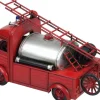Camion de pompier décoratif en métal