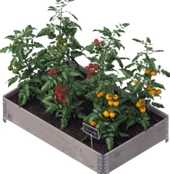 Carré potager Gardenbox 120 x 80 cm (Gris)