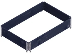 Carré potager Gardenbox 120 x 80 cm (Noir)