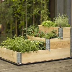 Carré potager 3 niveaux Stepped Bed 120 x 80 x 58.5 cm