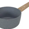 Casserole en aluminium forgé manche effet bois (20 cm)