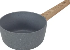 Casserole en aluminium forgé manche effet bois (20 cm)