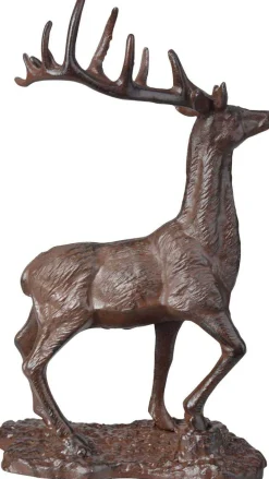 Cerf décoratif en fonte 20 x 13 x 32 cm