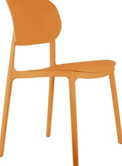 Chaise colorée en polypropylène Cheer (Jaune ocre)