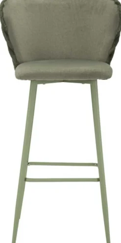 Chaise de bar en tissu et métal Alaska (Lot de 2) (Vert)