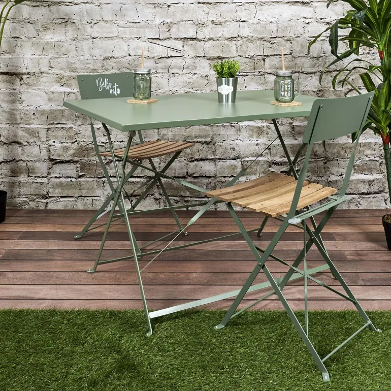 Chaise de jardin pliante Bella Vita (Vert kaki)