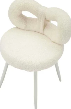 Chaise en tissu éponge Ilary 40 x 67 cm (Blanc)