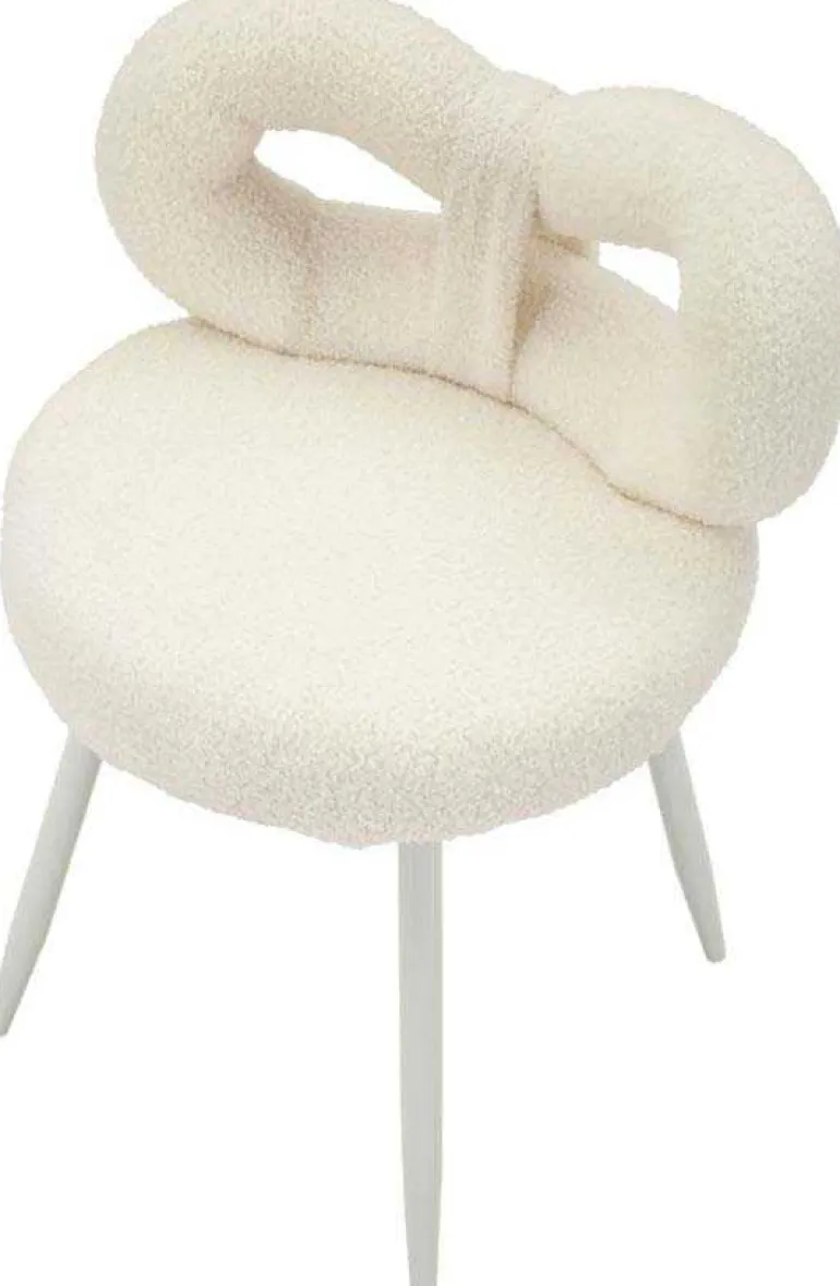 Chaise en tissu éponge Ilary 40 x 67 cm (Blanc)