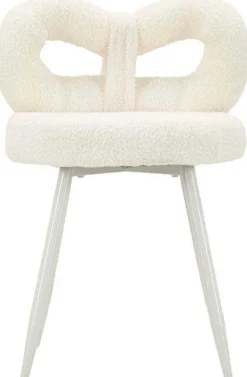 Chaise en tissu éponge Ilary 40 x 67 cm (Blanc)