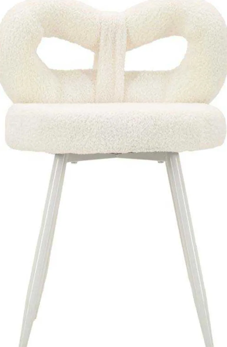 Chaise en tissu éponge Ilary 40 x 67 cm (Blanc)