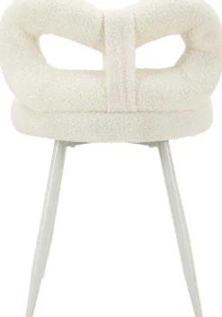 Chaise en tissu éponge Ilary 40 x 67 cm (Blanc)