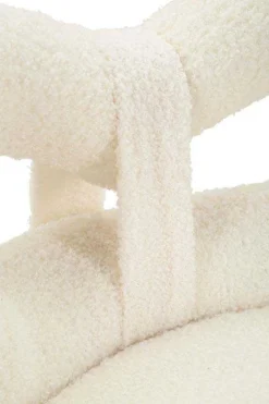 Chaise en tissu éponge Ilary 40 x 67 cm (Blanc)