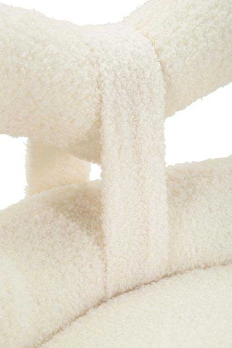 Chaise en tissu éponge Ilary 40 x 67 cm (Blanc)