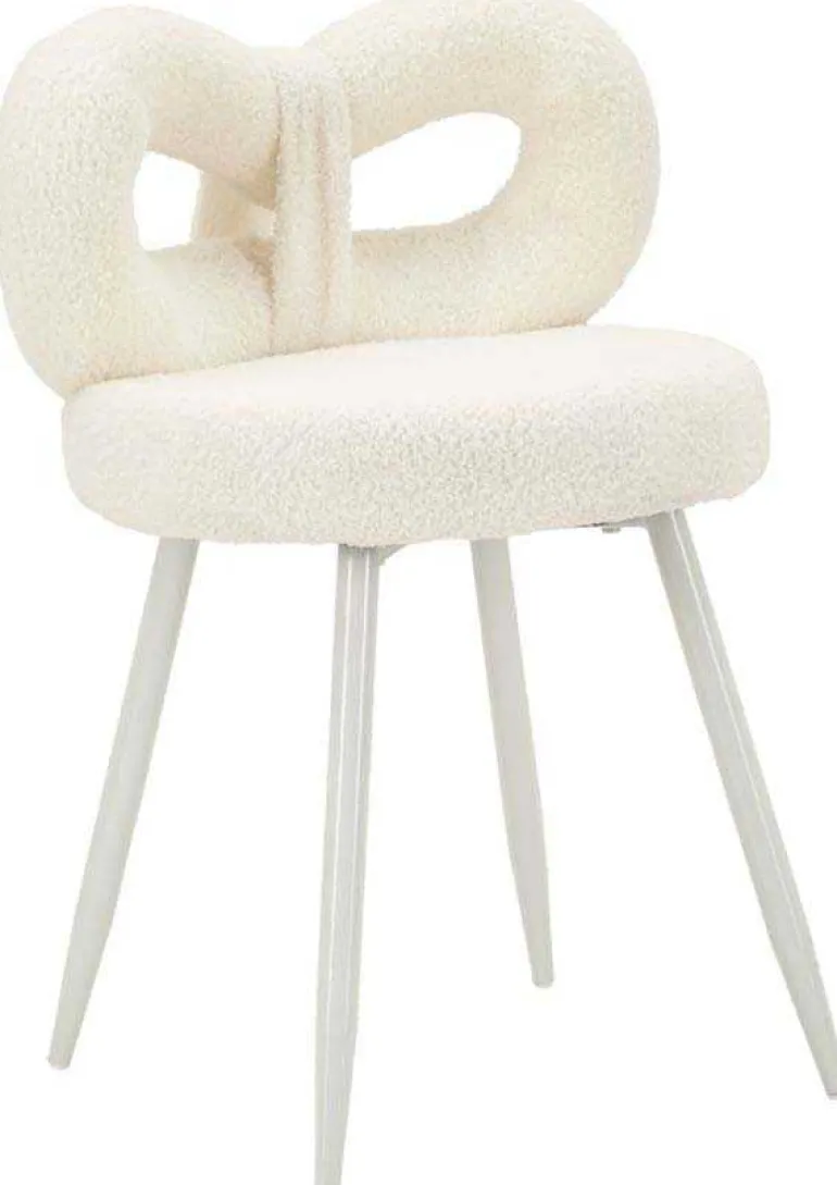 Chaise en tissu éponge Ilary 40 x 67 cm (Blanc)