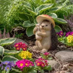 Champignon amanite en polyrésine (Amanite avec hérisson)