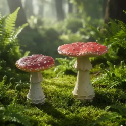 Champignon amanite tue-mouche en résine Forest (19 x 19 x 21 cm)