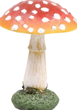 Champignon dans l'herbe en résine (Rond - hauteur 13 cm)