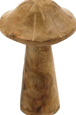 Champignon déco en manguier (15 x 12 cm)