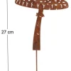 Champignon en métal rouillé sur pic (Champignon parasol)
