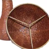 Champignon rond décoratif en acier rouillé 53 x 39 cm