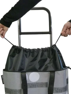 Chariot de marché pliable 2 roues Mini Bag (Bleu Céleste)