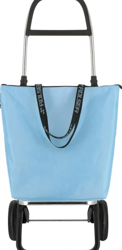 Chariot de marché pliable 2 roues Mini Bag (Bleu Céleste)
