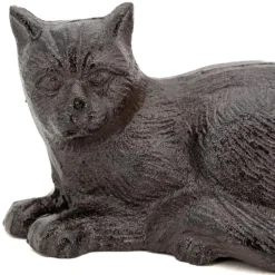 Chat décoratif en fonte