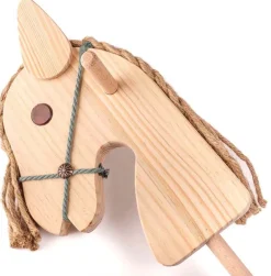 Cheval avec manche en bois Caballo