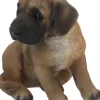 Chiot dogue allemand assis en résine