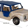 Citroen Mehari en fer blanc et bleu