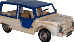 Citroen Mehari en fer blanc et bleu