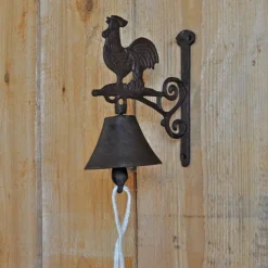 Cloche carillon fonte Coq 19 x 10 x 17 cm