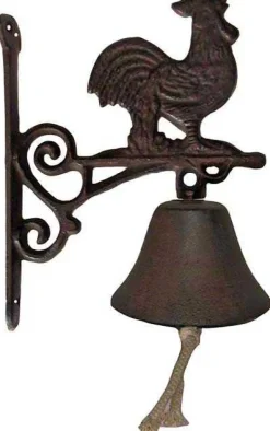 Cloche carillon fonte Coq 19 x 10 x 17 cm